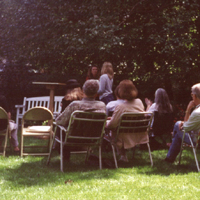 Sue Reading to Outdoor Audience